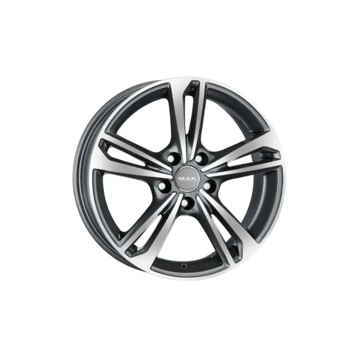 Plată sigură Jante aliaj MAK EMBLEMA GUN MET MIRROR FACE 7X17 5X108 CB:72 ET:50