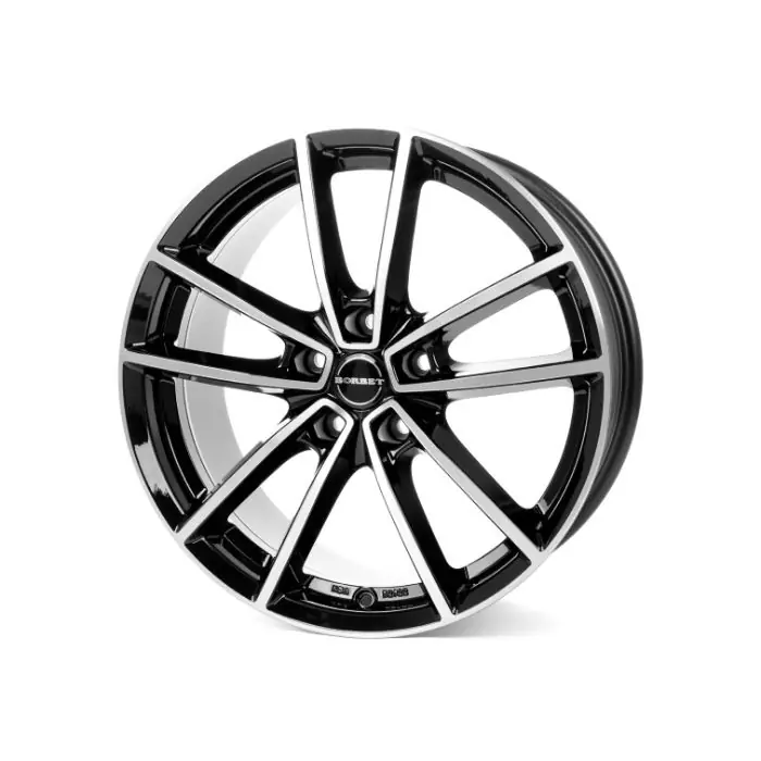 Jante aliaj BORBET W BLACK POLISHED GLOSSY 8X18 5X114.3 CB:72.5 ET:50 Nu rata