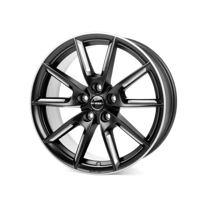 Ieftin Jante aliaj BORBET LX18 BLACK MATT SILVER SPOKE RIM 8X18 5X112 CB:66.6 ET:48