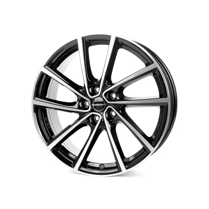 Jante aliaj BORBET V BLACK POLISHED GLOSSY 7X19 5X114.3 CB:67.09 ET:45 Expediere rapidă