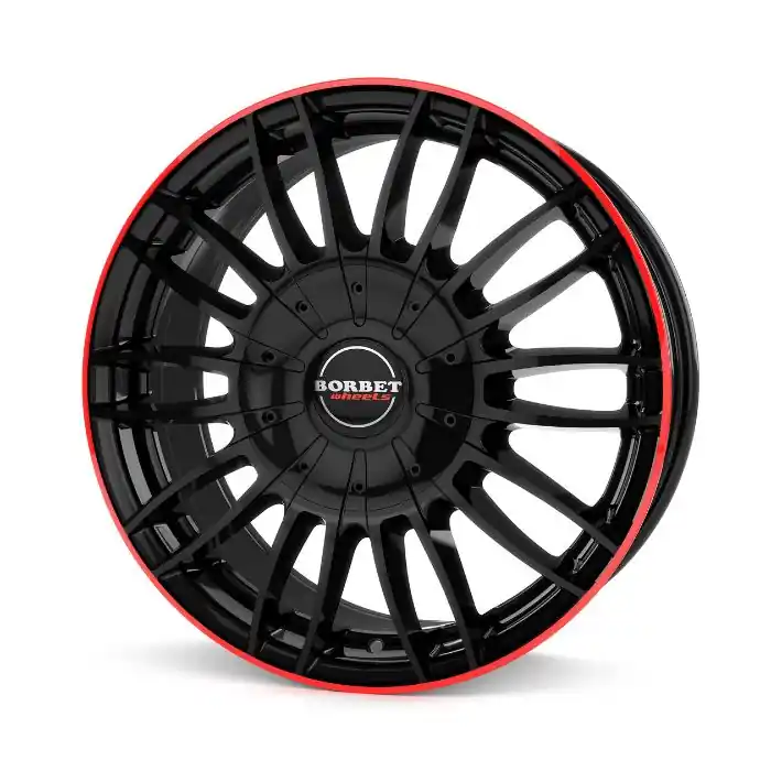 Reducere Jante aliaj BORBET CW3 BLACK GLOSSY RED RING 7.5X18 5X130 CB:84.1 ET:37