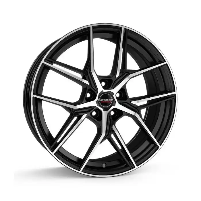 Livrare rapidă Jante aliaj BORBET QX BLACK POLISHED MATT 8X19 5X112 CB:57.1 ET:44