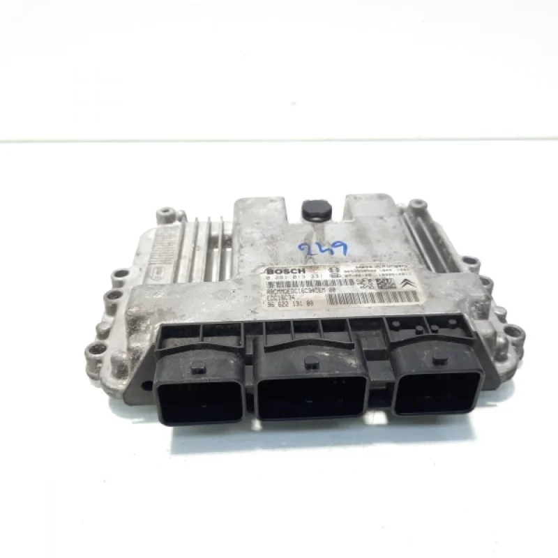 Ieftin Calculator motor ECU Bosch, cod 9653958980, 9662213180, Peugeot Partner (II) Platforma, 1.6 HDI, 9HZ (idi:560453)