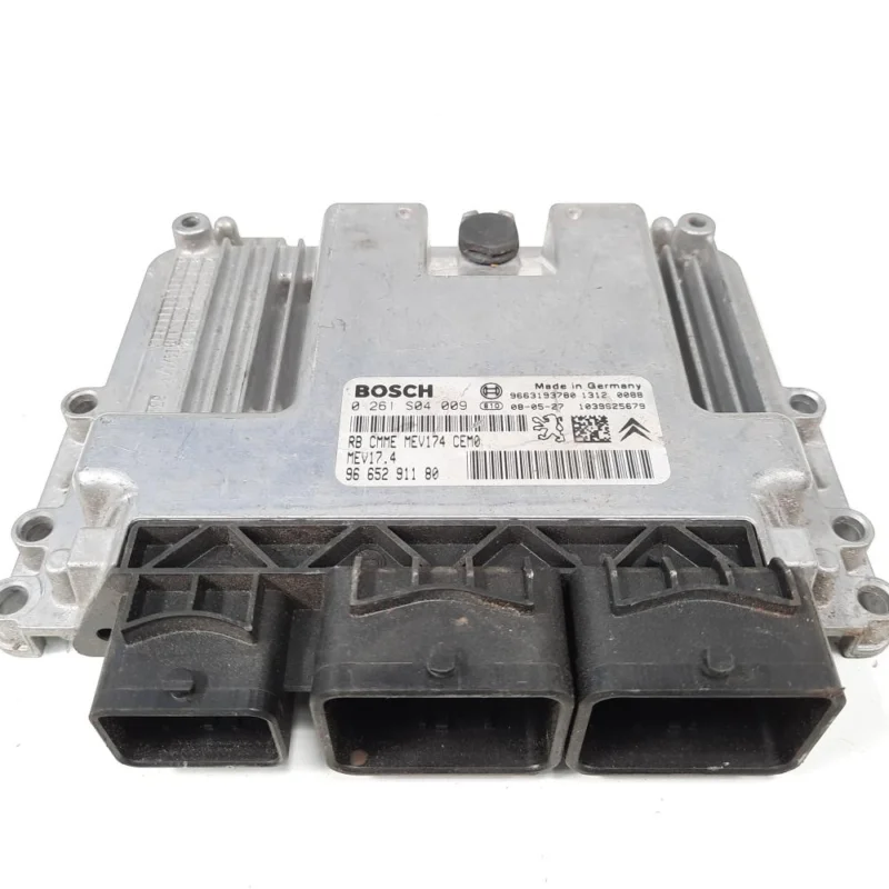 Calculator motor, cod 9663193780, 0261S04009, Peugeot 206 Sedan, 1.6 benz, NFU (idi:538605) Preț promoțional