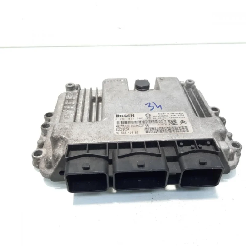 Premium Calculator motor ECU, cod 9656841080, 0281011802, Peugeot Partner (II) Tepee, 1.6 HDI, 9HX (idi:560588)