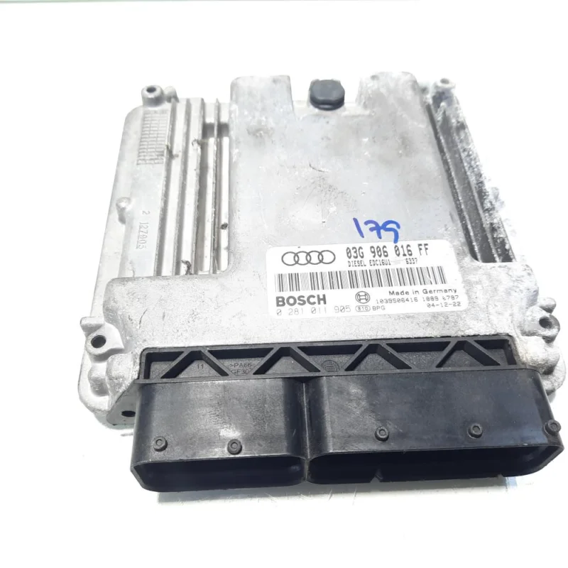 Retur gratuit Calculator motor ECU, cod 03G906016FF, 0281011905, VW Golf 5 Variant (1K5), 2.0 TDI, BKD (idi:560730)