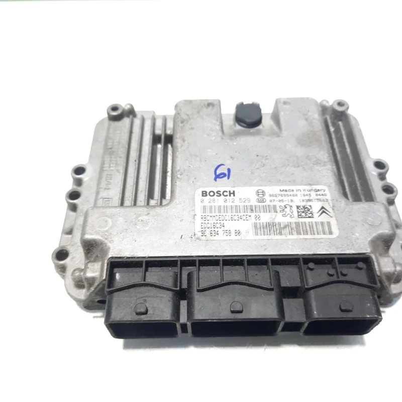 Calculator motor ECU Bosch, cod 9663475880, 0281012529, Peugeot 206, 1.4 HDI, 8HZ (idi:560737) Ofertă