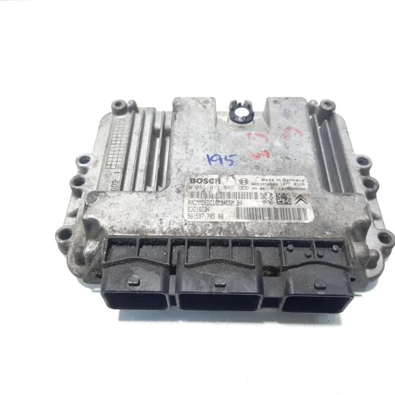 Livrare expres Calculator motor ECU Bosch, cod 9653958980, 9659778580, 0281011965, Citroen Xsara Picasso, 1.6 HDI, 9HZ (idi:560749)