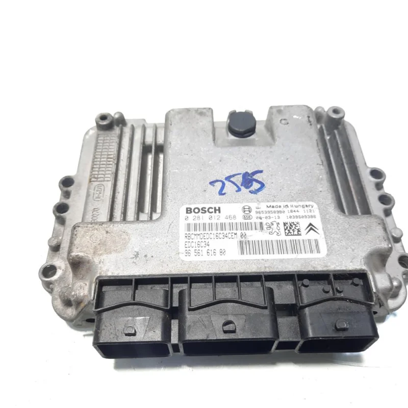 Calculator motor ECU, cod 9656161680, 0281012468, Peugeot Partner (II) Tepee, 1.6 HDI, 9HX (idi:560746) Cel mai bun preț