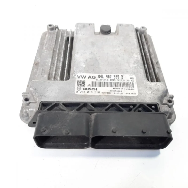 Calculator motor ECU, cod 04L907309B, 0281018510, Skoda Octavia 3 (5E3) 1.6 TDI, CLH (id:560679) Ieftin