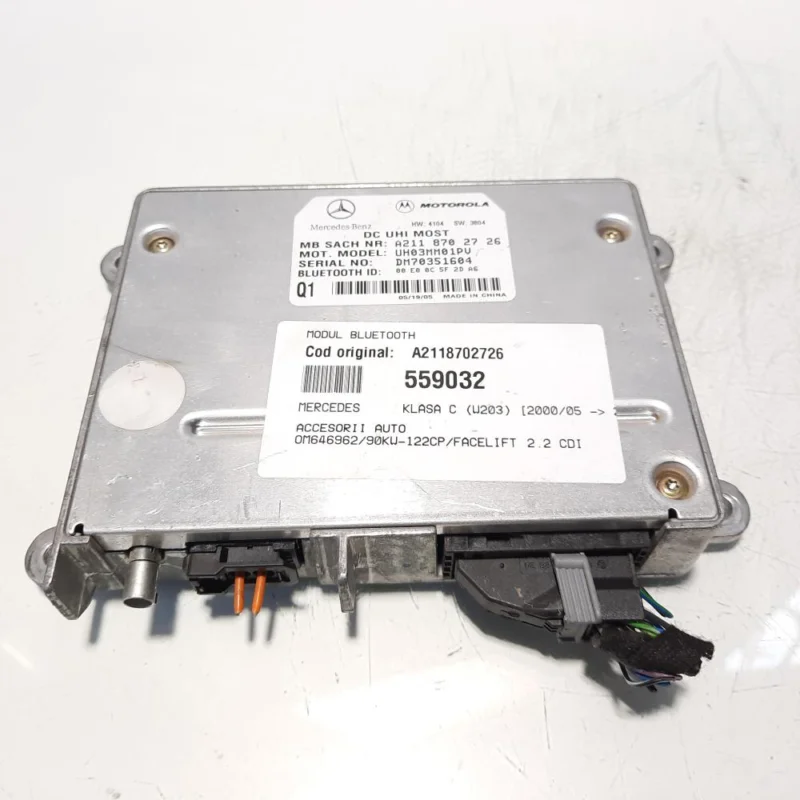 Modul bluetooth, cod A2118702726, Mercedes Clasa C (W203) (id:559032) Ofertă specială