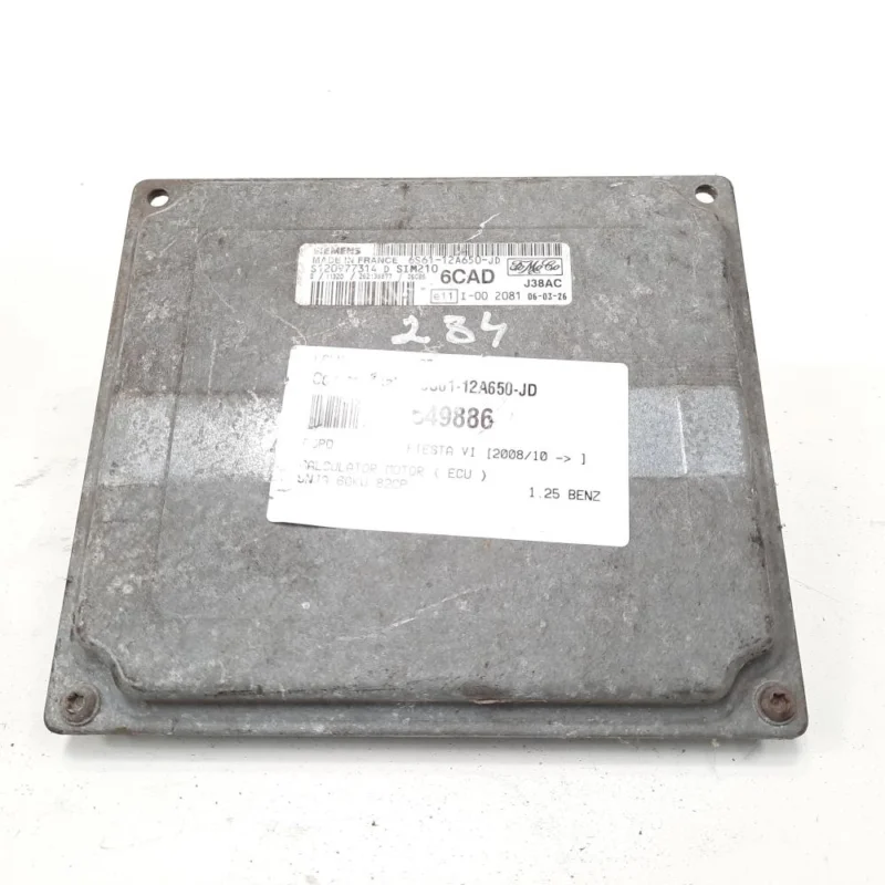 Calculator motor, cod 6S61-12A650-JD, Ford Fiesta 6, 1.25 benz, SNJA (id:549886) Preț mic
