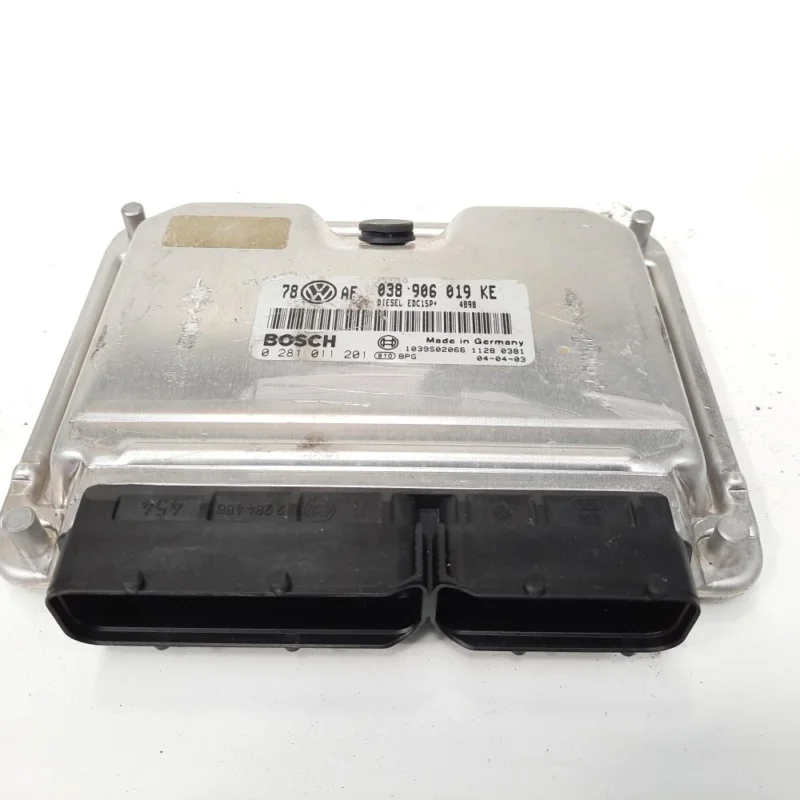 Cumpărături sigure Calculator motor Bosch, cod 038906019KE, 0281011201, Skoda Superb I (3U4), 1.9 TDI, AWX (id:549688)