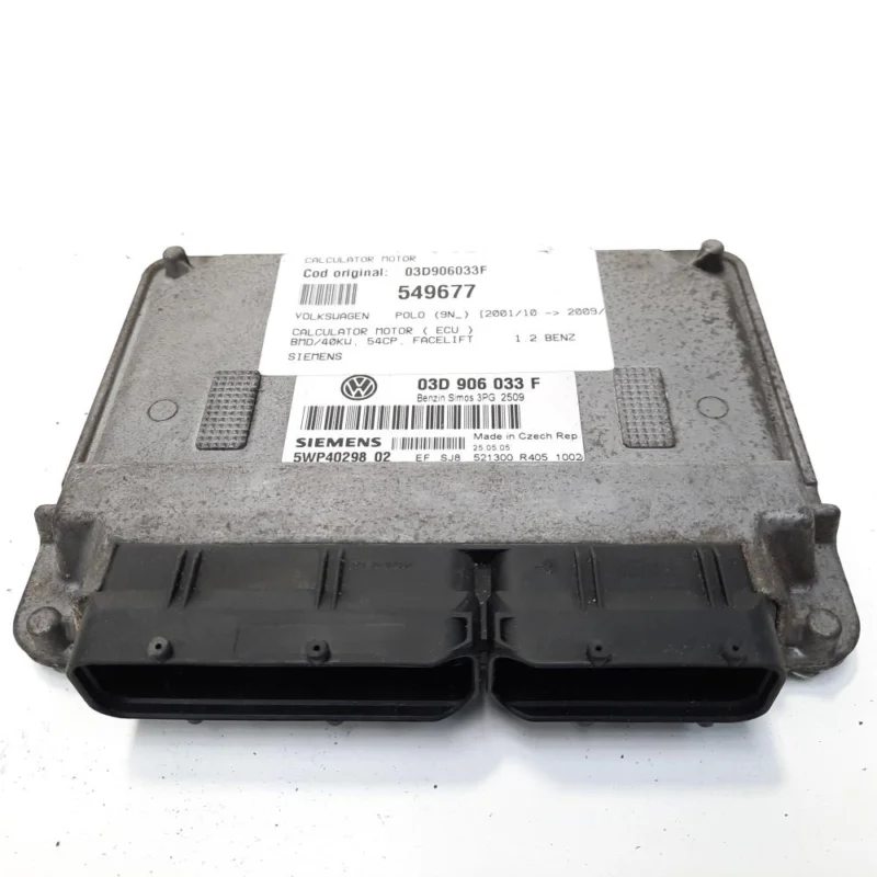 Calculator motor Siemens, cod 03D906033F, VW Polo (9N), 1.2 benz, BMD (id:549677) Retur gratuit
