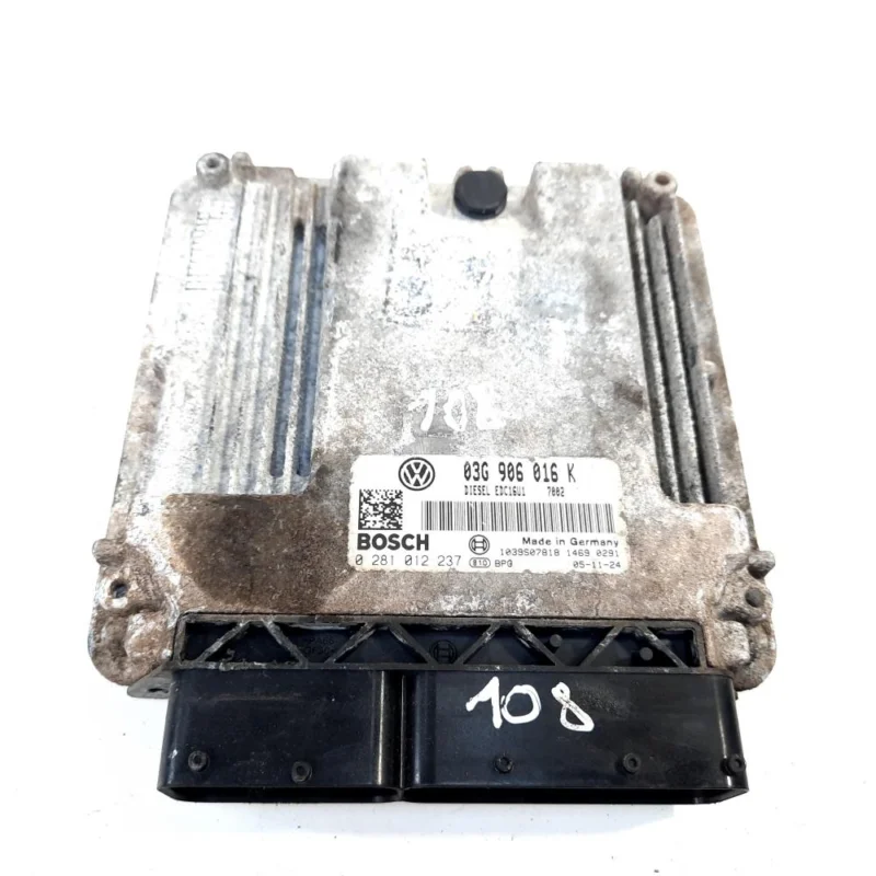 Calculator motor Bosch, cod 03G906016K, 0281012237, Skoda Octavia 2 Combi (1Z5) 1.9 TDI, BKC (id:550051) Ultima șansă