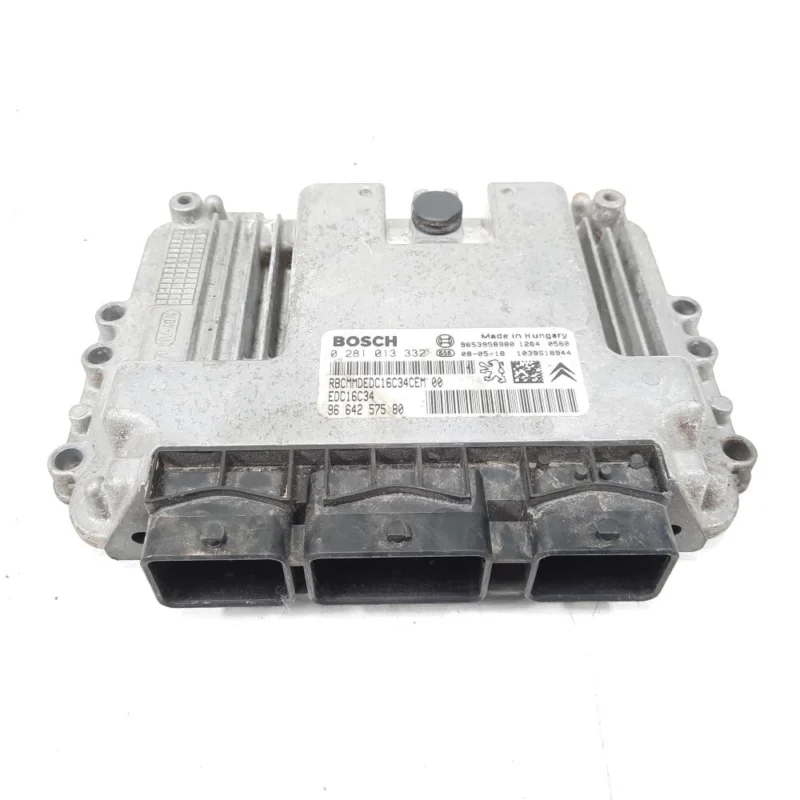 Calculator motor Bosch, cod 9653958980, 0281013332, Citroen C4 (I), 1.6 HDI, 9HZ (idi:543583) Reducere specială