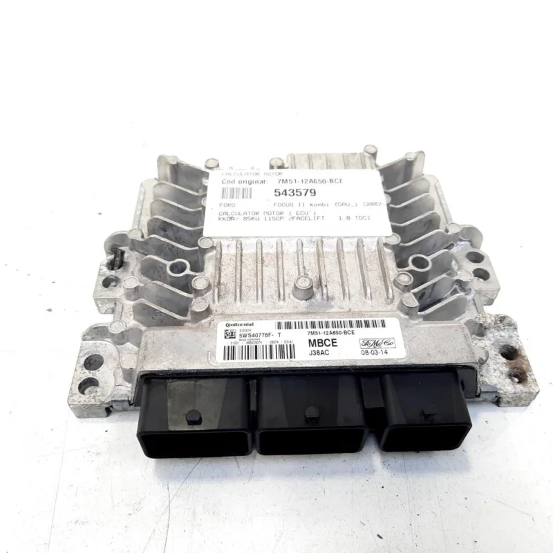 Reducere Calculator motor, cod 7M51-12A650-BCE, Ford Focus 2 (DA), 1.8 TDCI, KKDA (idi:543579)