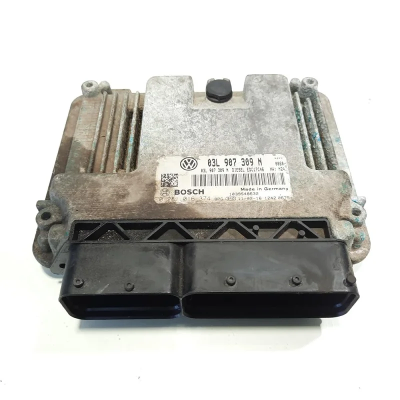 Reducere extra Calculator motor, cod 03L907309N, 0281016374, Audi A3 Cabriolet (8P7), 2.0 TDI, CFF (idi:540215)