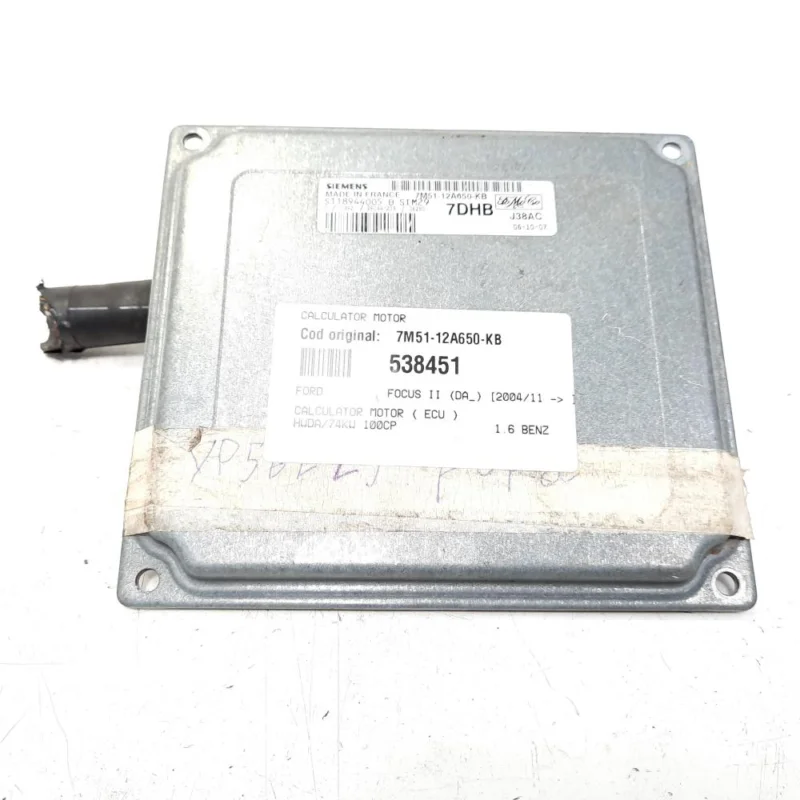 Calculator motor, cod 7M51-12A650-KB, Ford Focus C-Max, 1.6 benz, HWDA (idi:538451) Disponibil imediat