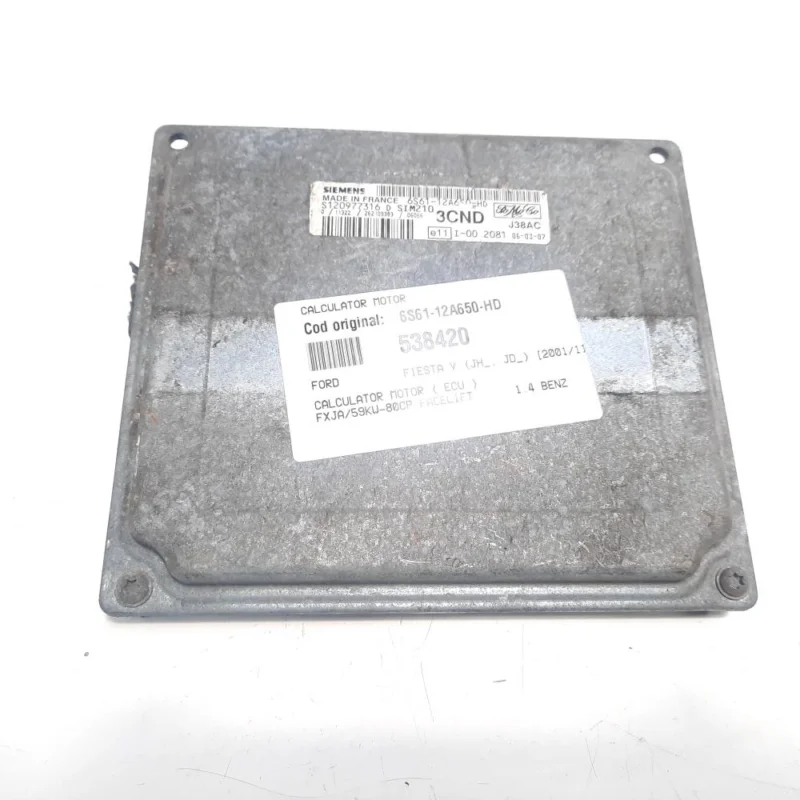 Calculator motor, cod 6S61-12A650-HD, Mazda 2 (DY), 1.4 benz, FXJA (idi:538420) Retur gratuit