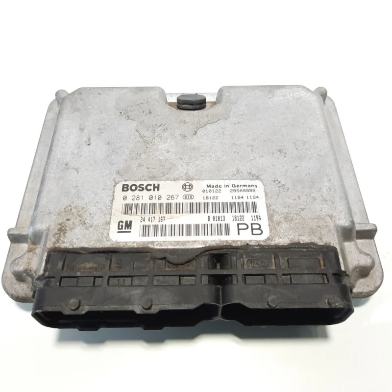 Calculator motor, cod 24417167, 0281010267, Opel Vectra C, 2.0 DTI, Y20DTH (idi:535386) Retur ușor