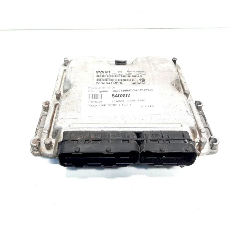 Calculator motor, cod 05094800AD, 0281012999, Chrysler Voyager IV (RG, RS) 2.8 CRD (id:540802) Ieftin