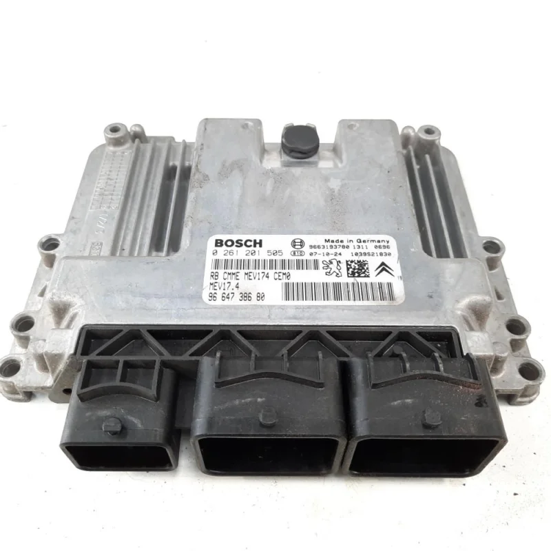 Calculator motor, cod 9663193780, 0261201505, Peugeot 206, 1.6 benz, NFU (id:538588) Cumpărături sigure