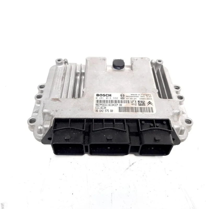 Calculator motor Bosch, cod 9653958980, 0281013332, Peugeot 307, 1.6 HDI, 9HZ (idi:538450) Promoție