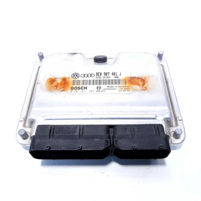 Calculator motor, cod 8E0907401J, 0281011387, Audi A6 Avant (4B5, C5), 2.5 TDI, AKE (idi:526886) Preț mic