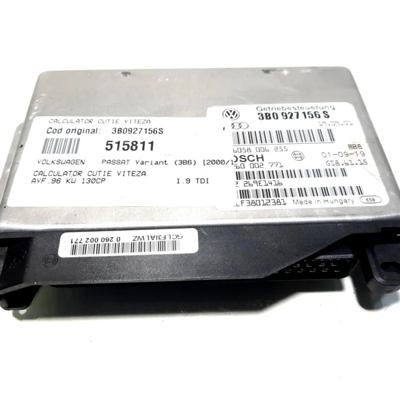 Calculator cutie viteza, cod 3B0927156S, VW Passat Variant (3B6), 1.9 TDI, AVF (id:515811) Ofertă