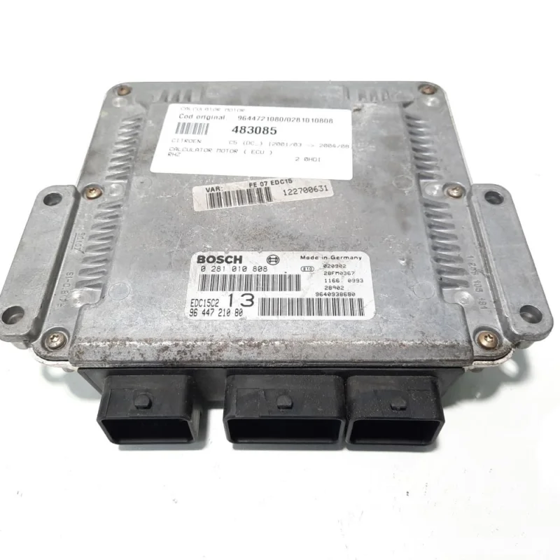 Ofertă exclusivă Calculator motor, cod 9644721080, 0281010808, Peugeot 406, 2.0 HDI, RHZ (idi:483085)