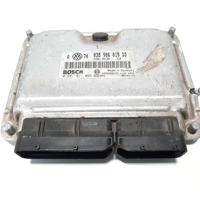 Calculator motor Bosch, cod 038906019DD, 0281011065, Skoda, 1.9 TDI, ATD (idi:483205) Reducere specială