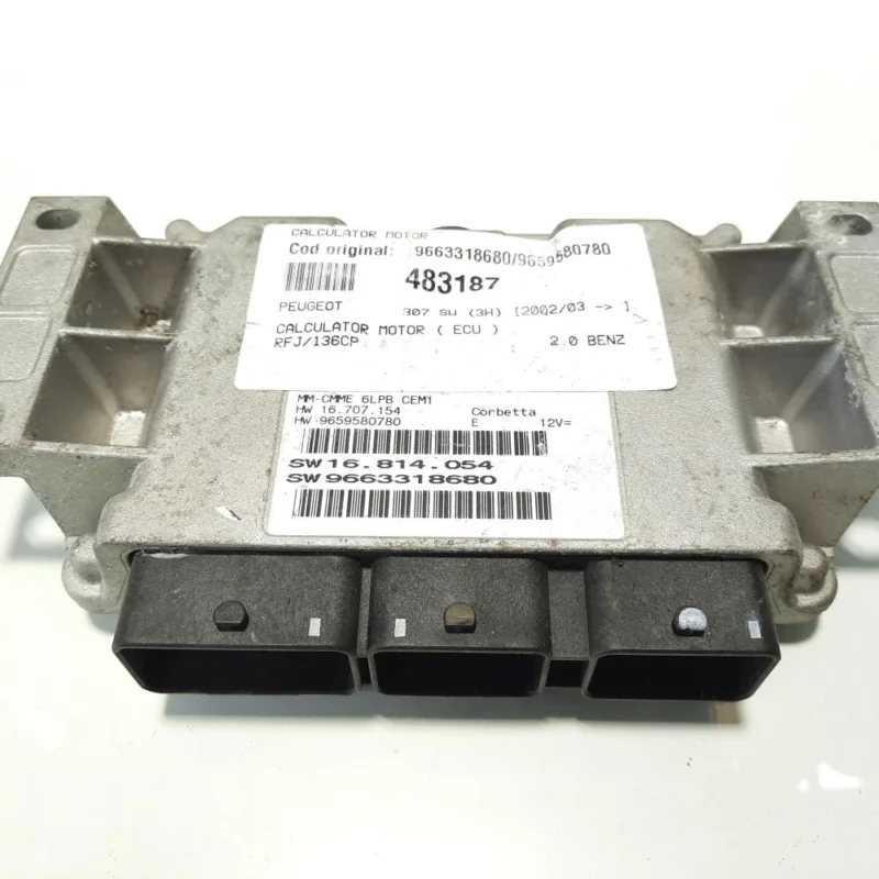Calculator motor, cod 9663318680, 9659580780, Citroen, 2.0 benz, RFJ (idi:483187) Reducere specială