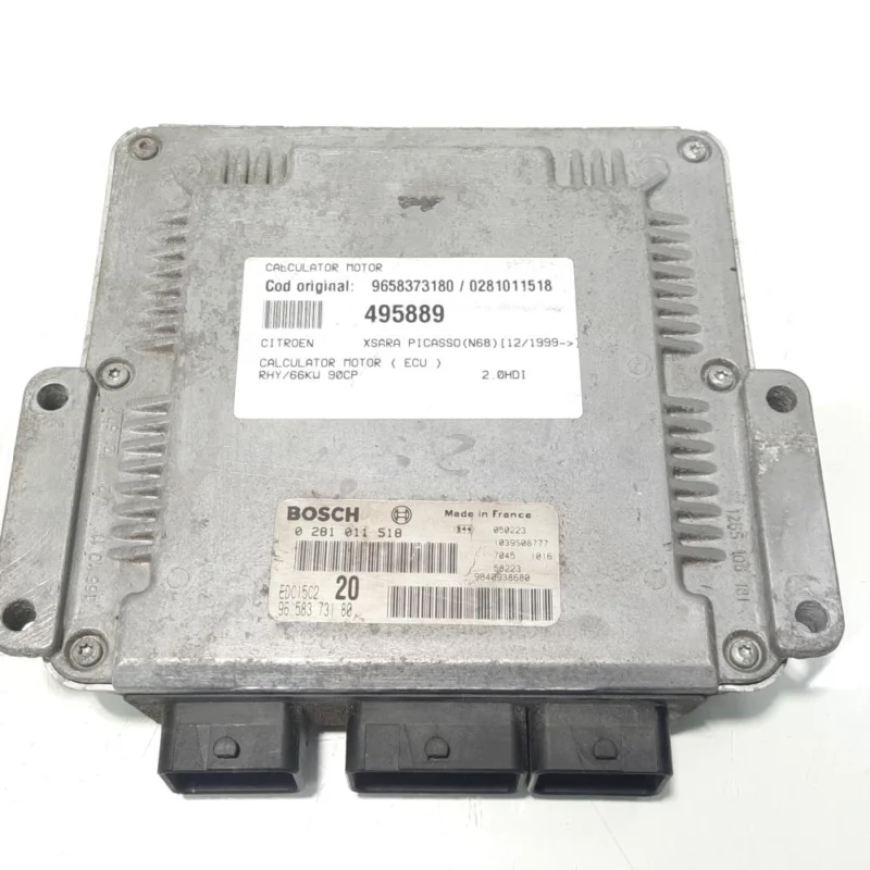Calculator motor, cod 9658373180, 0281011518, Citroen Xsara Picasso, 2.0 HDI, RHY (id:495889) Cel mai vândut