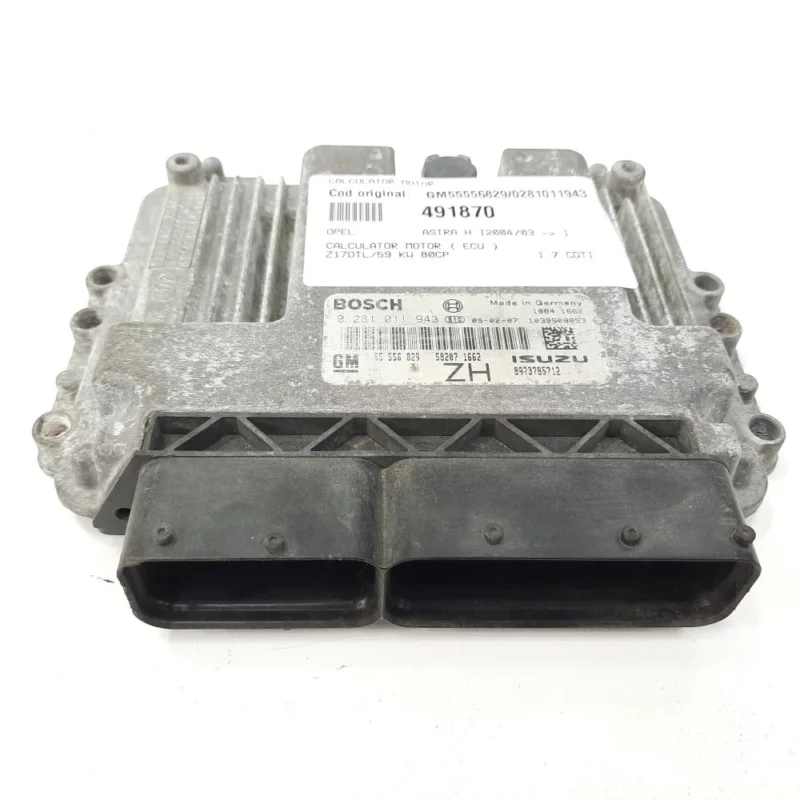 Calculator motor Bosch, cod GM55556829, 0281011943, Opel Astra G Coupe, 1.7 CDTI, Z17DTL (idi:491870) Cel mai bun preț