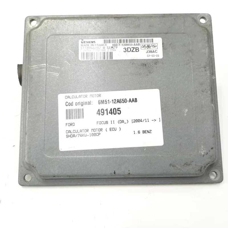 Livrare expres Calculator motor, cod 6M51-12A650-AAB, Ford Focus 2 Combi (DA), 1.6 benz, SHDA (idi:491405)