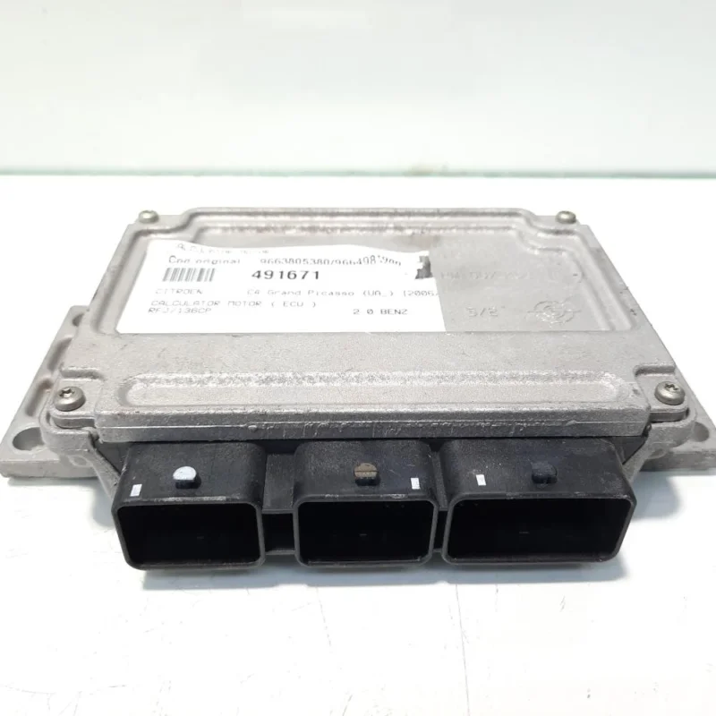 Comandă acum Calculator motor, cod 9663805380, 9664981980, Peugeot 308, 2.0 benz, RFJ (idi:491671)