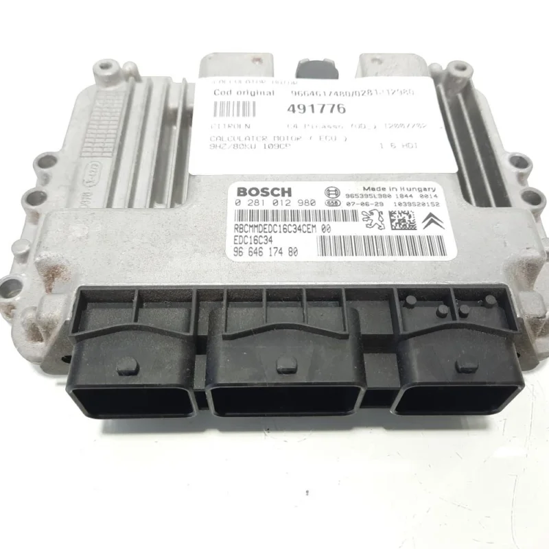 Calculator motor, cod 9664617480, 0281012980, Citroen Xsara Picasso, 1.6 HDI, 9HZ (idi:491776) Calitate înaltă