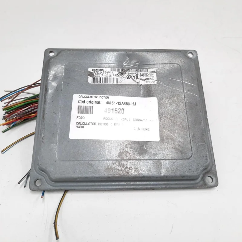 Livrare rapidă Calculator motor, cod 4M51-12A650-HJ, Ford Focus C-Max, 1.6 benz, HWDA (idi:491520)