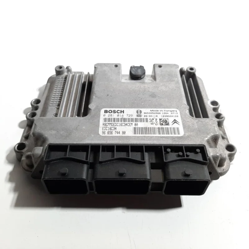 Reducere extra Calculator motor Bosch, cod 9665674480, 0281014729, Citroen C4 (I) sedan, 1.6 HDI, 9HZ (idi:491485)