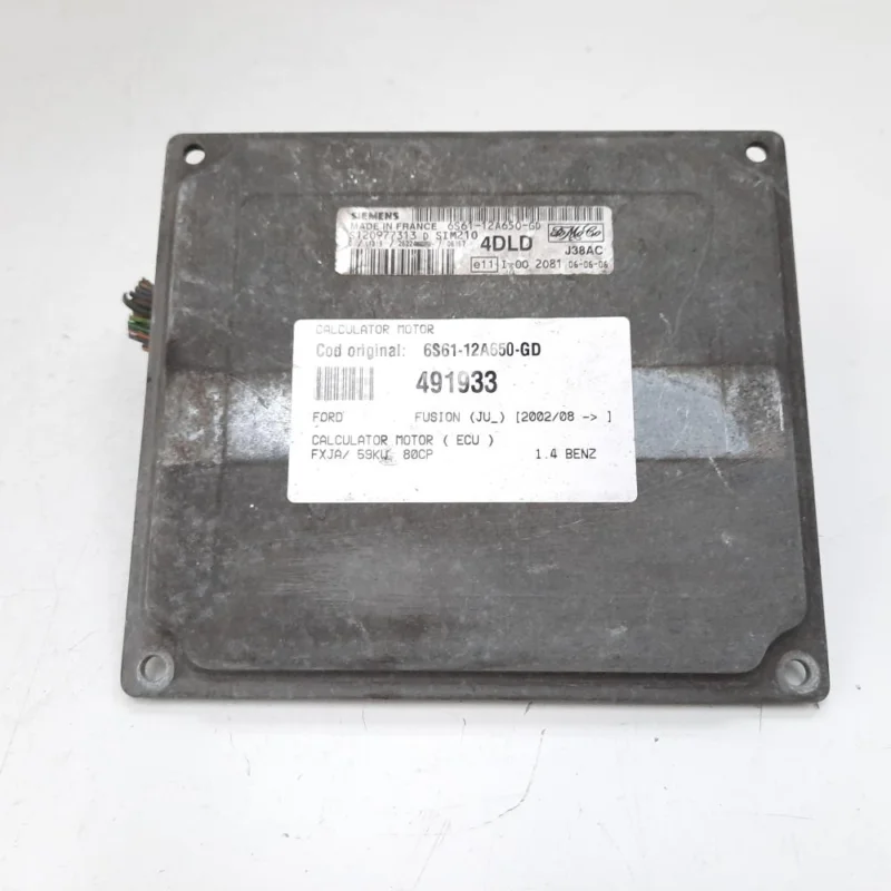 Calculator motor, cod 6S61-12A650-GD, Ford Fusion (JU), 1.4 benz, FXJA (id:491933) Mai ieftin