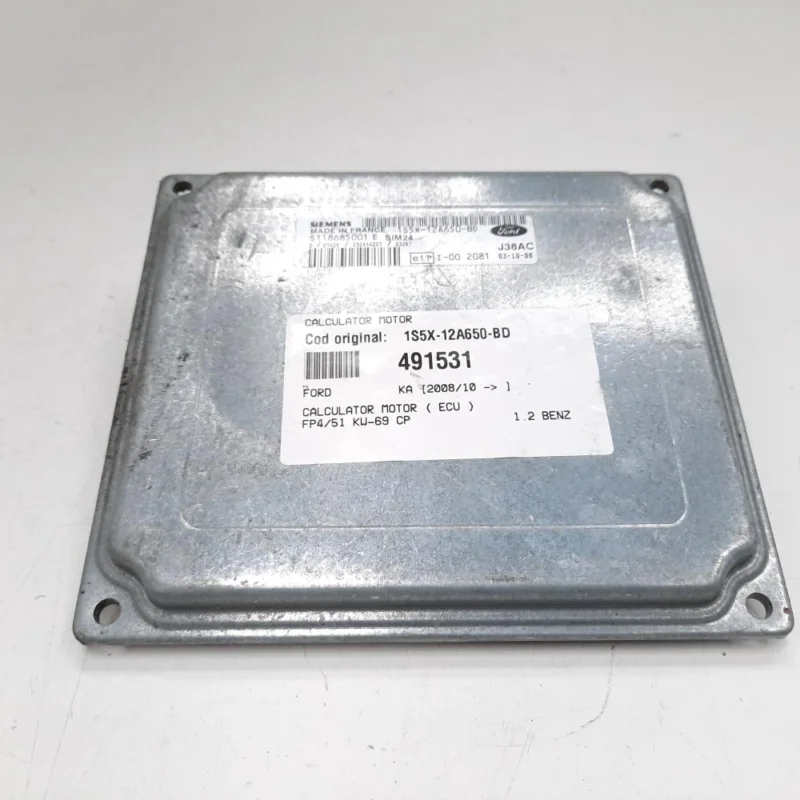 Calculator motor, cod 1S5X-12A650-BD, Ford Ka (RB), 1.2 benz, FP4 (id:491531) Doar azi