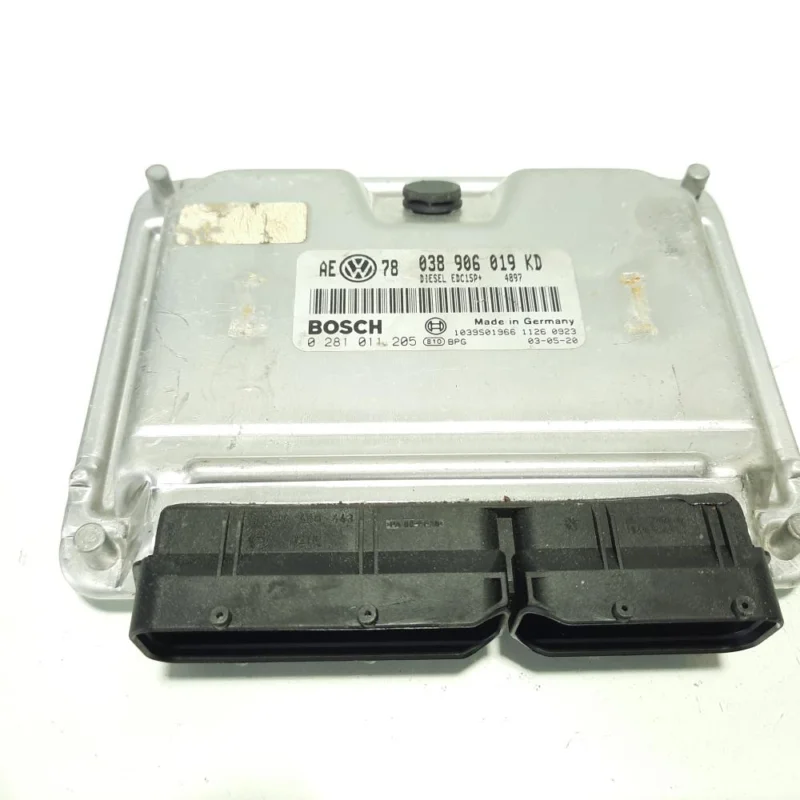 Calculator motor Bosch, cod 038906019KD, 0281011205, Vw Passat (3B3) 1.9 TDI, AVF (id:491597) Plată sigură