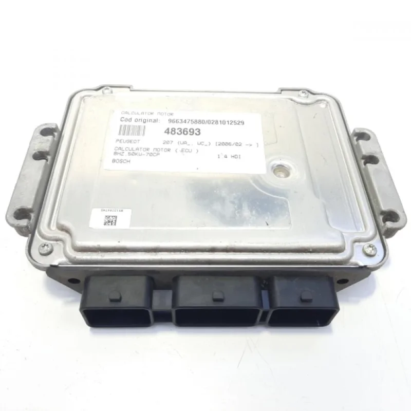 Calculator motor Bosch, cod 9663475880, 0281012529, Peugeot 206 SW, 1.4 HDI, 8HZ (idi:483693) Reducere specială