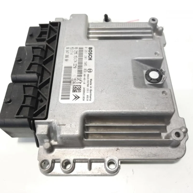 Calculator motor, cod 9664738680, 0261201505, Peugeot 207 Sedan, 1.6 benz, 5FW (idi:483533) Ofertă