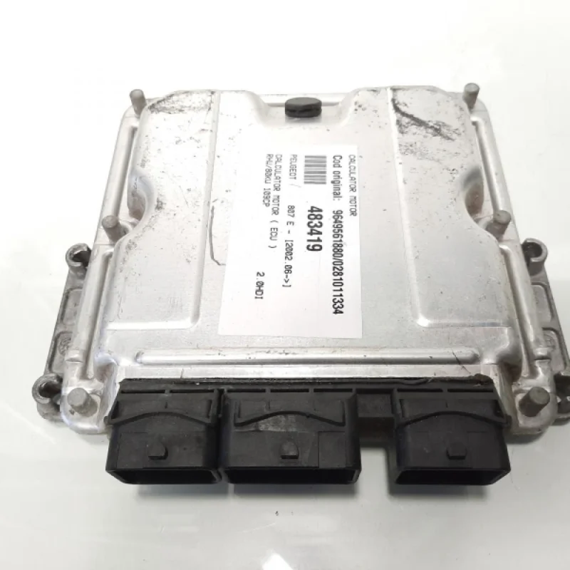 Calculator motor, cod 9649561880, 0281011334, Peugeot Expert (I), 2.0 HDI, RHW (idi:483419) Ofertă de sezon