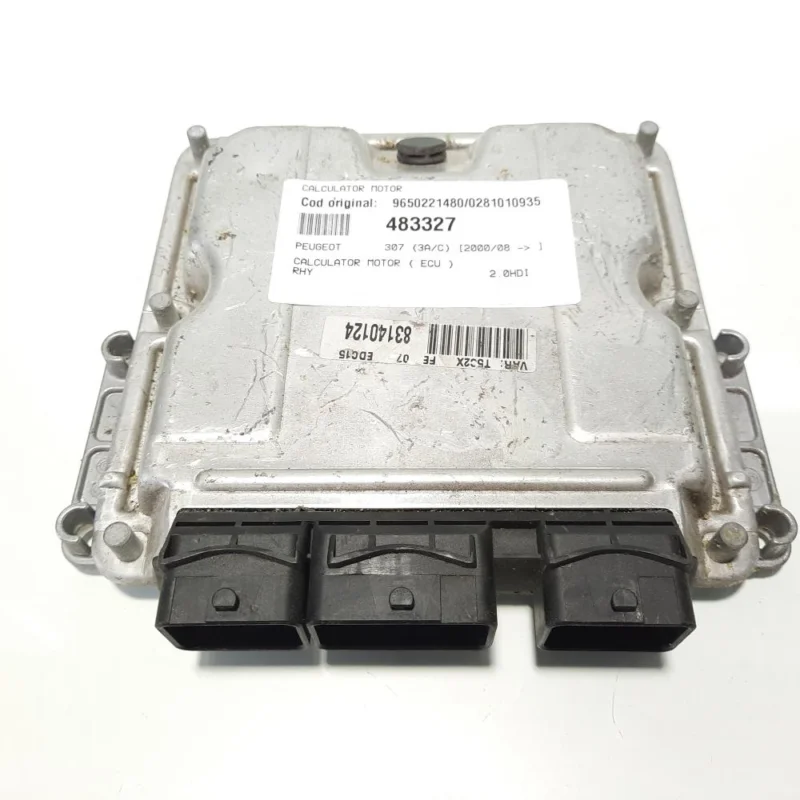 Calculator motor, cod 9650221480, 0281010935, Peugeot 307 sedan, 2.0 HDI, RHY (idI:483327) Livrare rapidă