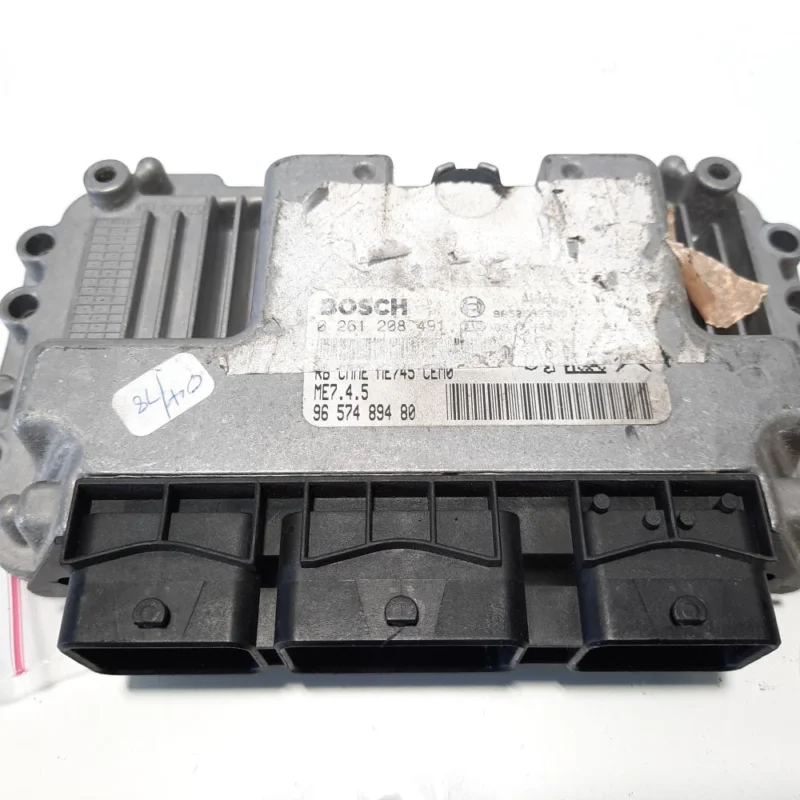 Calculator motor, cod 9657489480, 0261208491, Peugeot 206 SW, 1.6 benz, NFU (idi:483519) Vezi acum