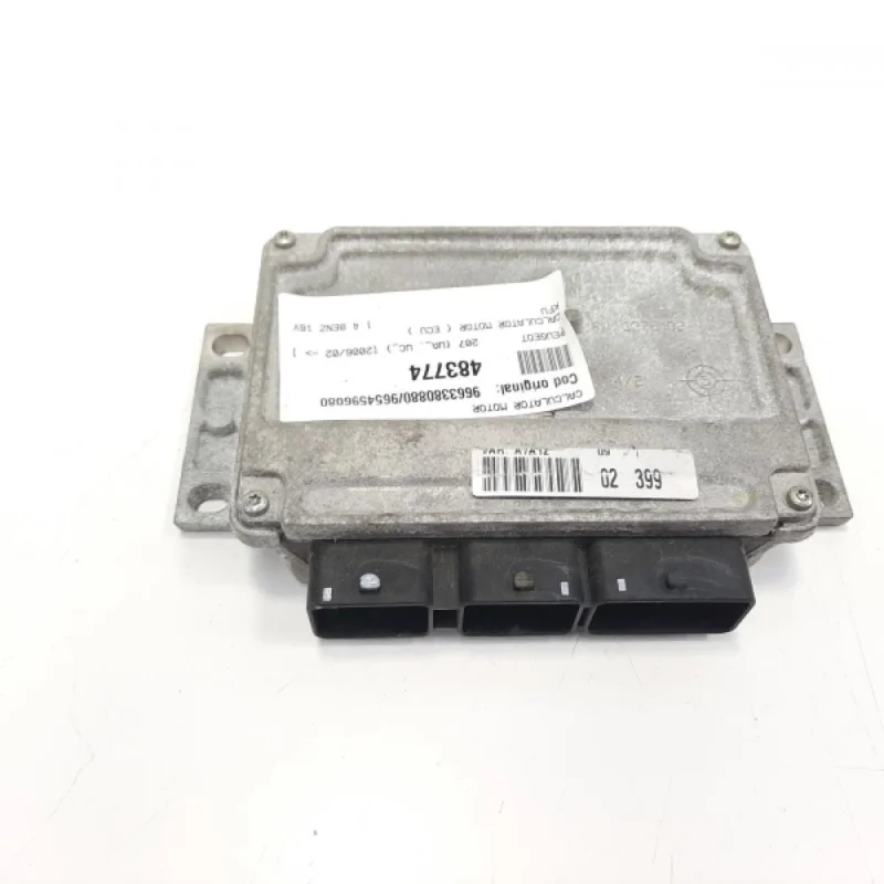 Calculator motor, cod 9663380880, 9654596080, Peugeot 206 Sedan, 1.4 benz 16v benz, KFU (idi:483774) Plată securizată