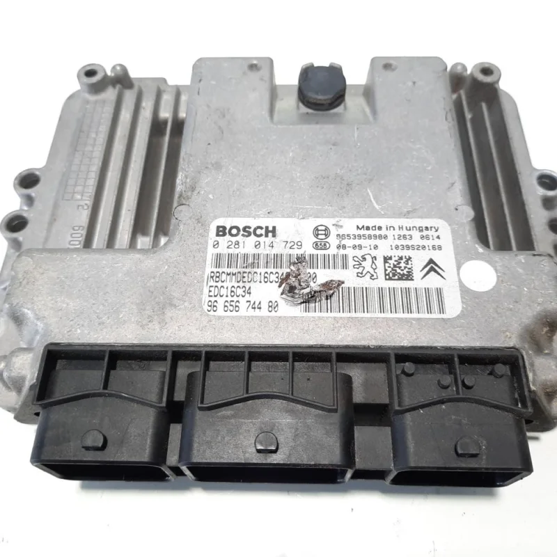 Reducere specială Calculator motor Bosch, cod 9665674480, 0281014729, Peugeot 1007, 1.6 HDI, 9H01, 9HZ (idi:483496)
